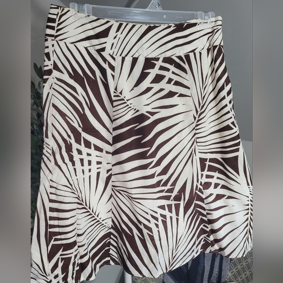 Gap Linen & Cotton Blend Palm Leaf Skirt - Picture 2 of 4